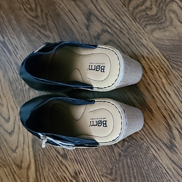 Born Nola leather platform clogs -10 - Picture 4 of 8